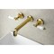 Kingston Brass KS4122PL Metropolitan 2-Handle Wall Mount Bathroom Faucet, Brass KS4122PL - alternate 5